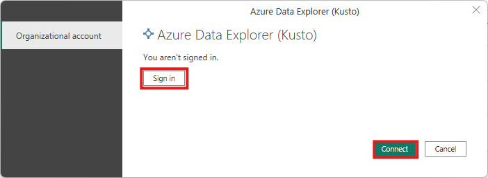 Provide credentials and sign in